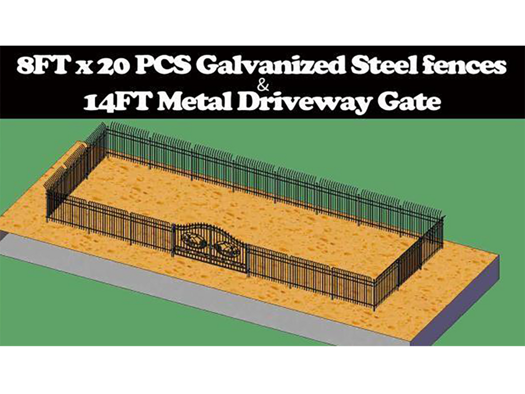 Greatbear Wrought Iron Fence & Driveway Gate