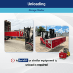 W40'xL80'xH23' Double Truss Storage Shelter