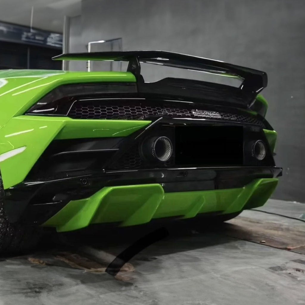 Tecnica Style Carbon Fiber Rear Spoiler Wing Base for Lamborghini Huracan EVO LP610 LP580