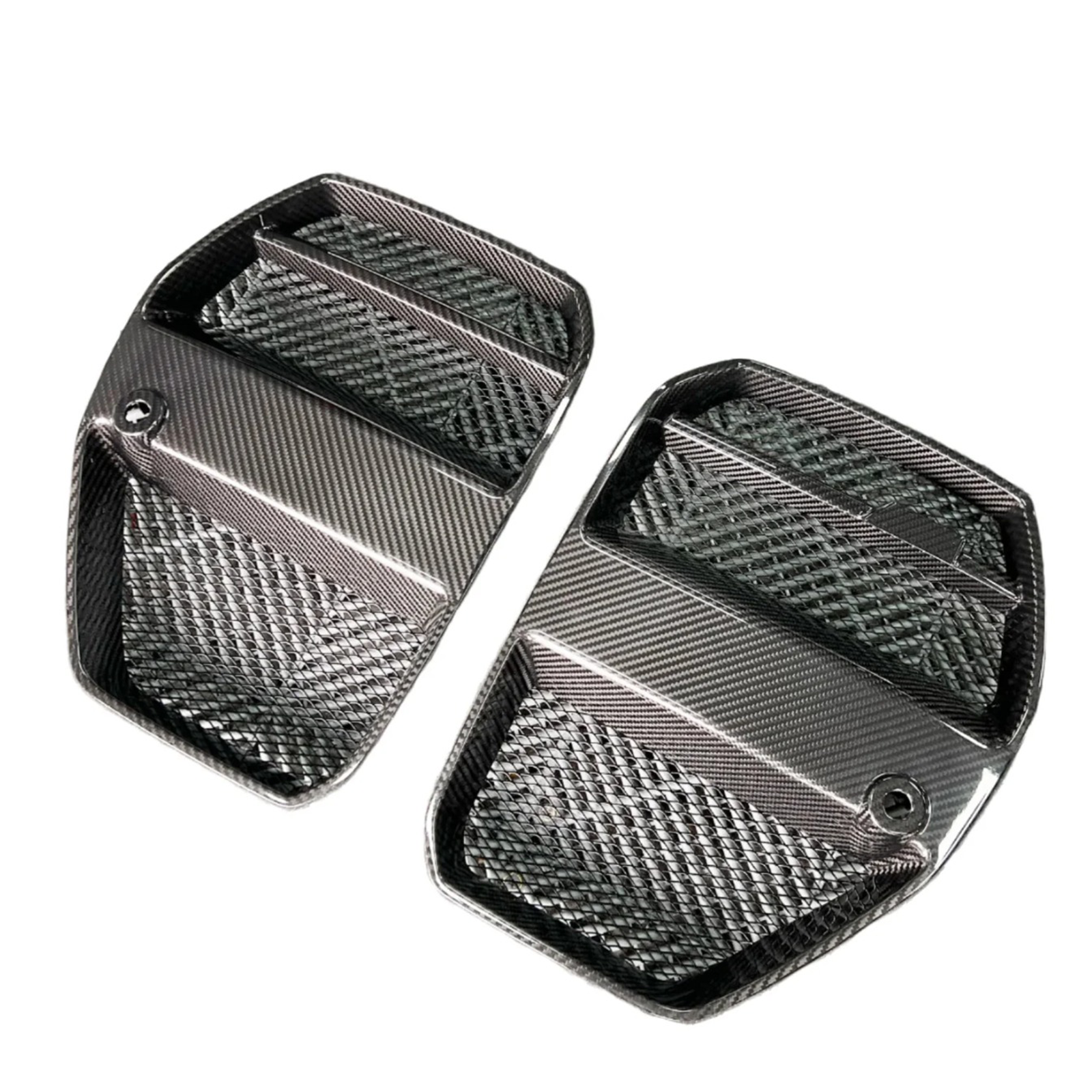 VR Style Carbon Fiber Front Grille Replacement Set for BMW G80 M3 G82 G83 M4