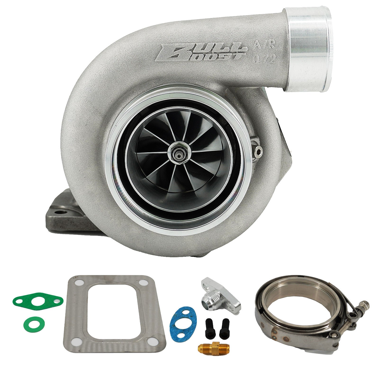 GT35 GTX3582 Billet Wheel Turbo .63 A/R T3 Vband Turbine Housing Anti-Surge 6262