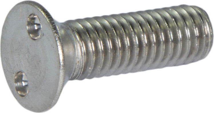 M5-0.80 x 12 Tamper Resistant Drilled Spanner Flat Head Machine Screw 18-8 Stainless Steel - Metric (#10)