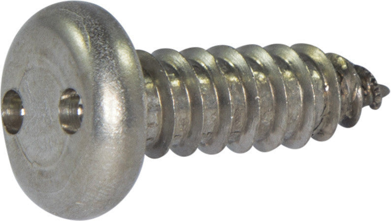 4 x 1/2 Tamper Resistant Drilled Spanner Pan Head Sheet Metal Screw 18-8 Stainless Steel