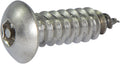 8 x 3/8 Tamper Resistant Hex Button Head Socket Sheet Metal Screw 18-8 Stainless Steel (5/32)
