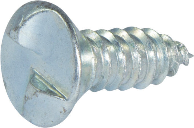 10 x 1 Tamper Resistant One Way Oval Sheet Metal Screw Zinc