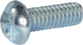 1/4-20 x 2 1/2 Tamper Resistant One Way Round Head Machine Screw Zinc