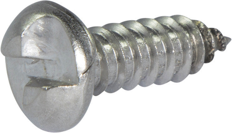 6 x 1/2 Tamper Resistant One Way Round Head Sheet Metal Screw 18-8 Stainless Steel