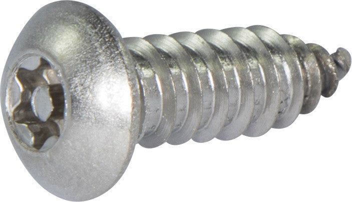 14 x 1/2 Tamper Resistant Torx Button Head Sheet Metal Screw 18-8 Stainless Steel (T-27)