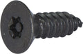 14 x 1  Tamper Resistant Torx Flat Head Sheet Metal Screw Steel Black (T-30)