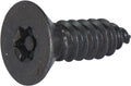 14 x 3/4  Tamper Resistant Torx Flat Head Sheet Metal Screw Steel Black (T-30)