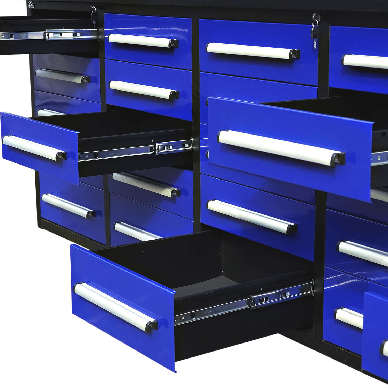 10 ft Heavy Duty Workbench with 25 Drawers