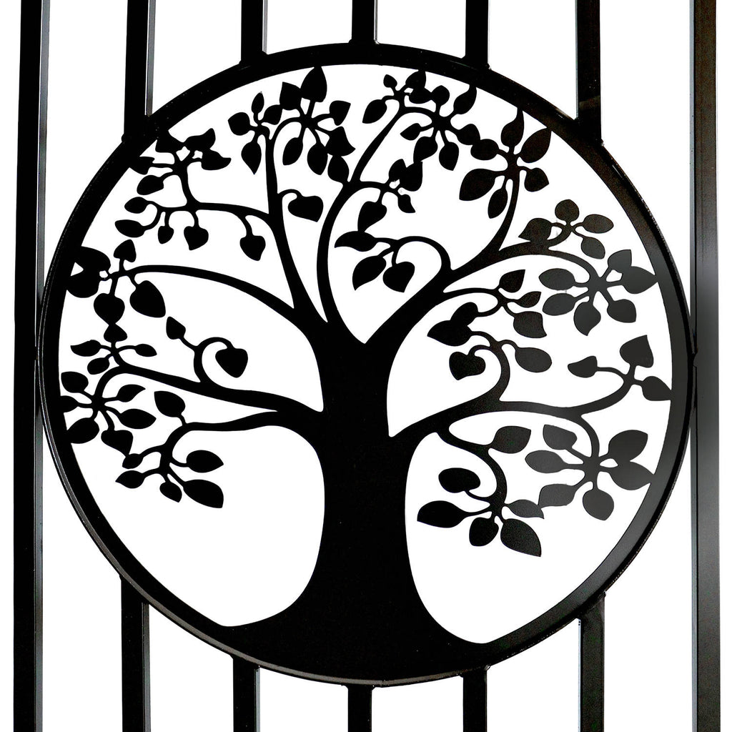 20x8 ft Steel Dual Swing Driveway Gate with Wider Goalposts