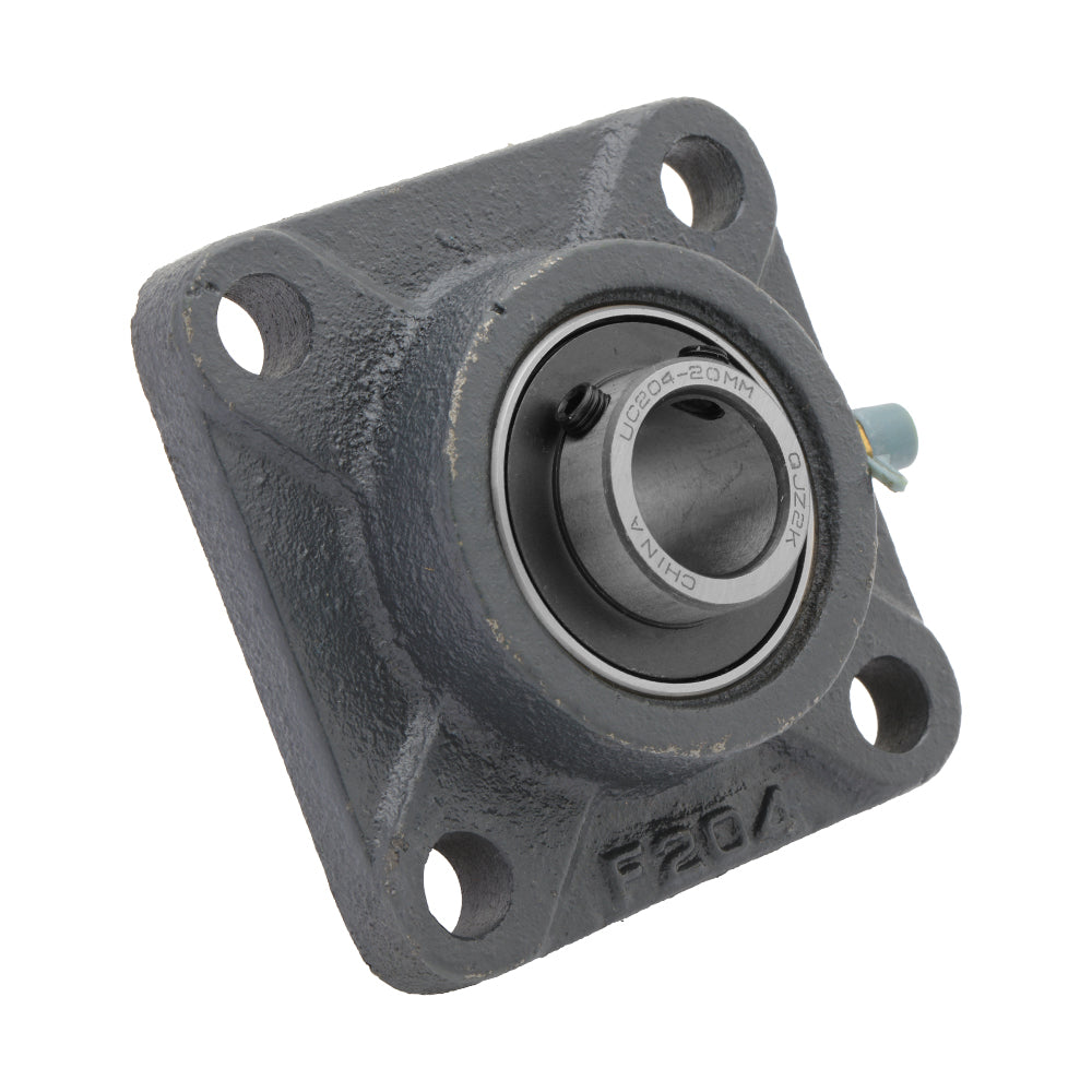 UCF204,  4-Bolt Flange Mounted Ball Bearing, 0.787" Bore (ID),  Insert Bearing: UC204,  Housing: F204