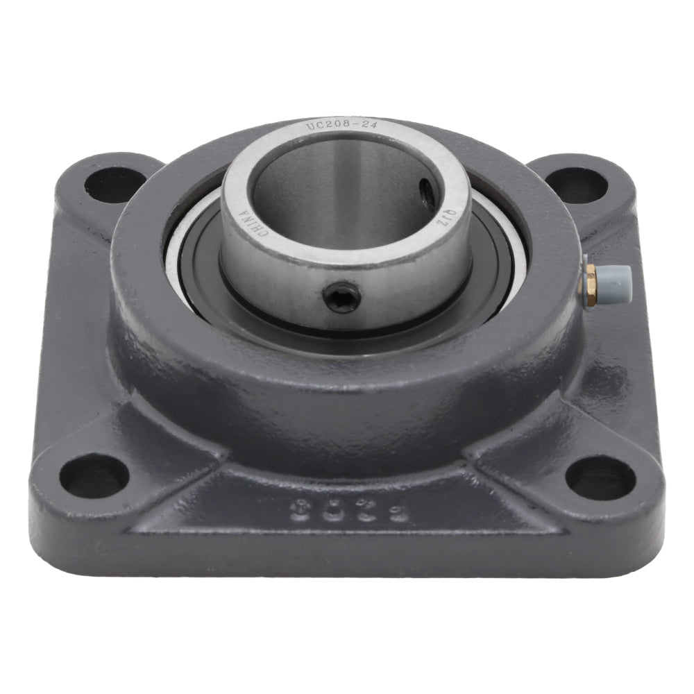 UCF208-24,  4-Bolt Flange Mounted Ball Bearing, 1.5" Bore (ID),  Insert Bearing: UC208-24,  Housing: F204