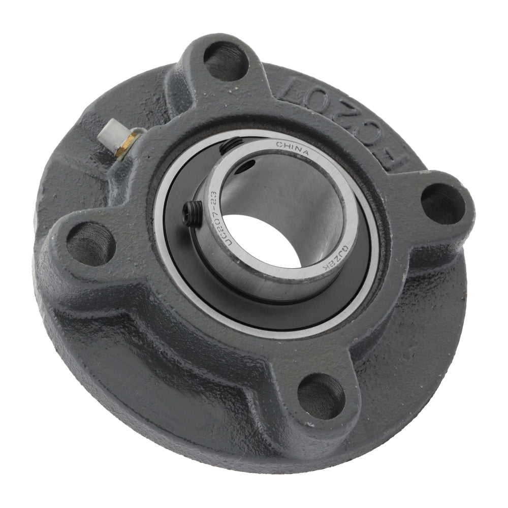 UCFC207-23, 4-Bolt Flange Mounted Ball Bearing, 1.438"Bore (ID), Insert Bearing: UC207-23, Housing: FC207