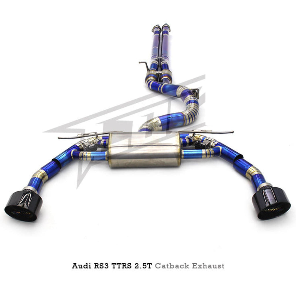 Titanium Valved Catback Exhaust System for Audi RS3 TTRS 2.5T