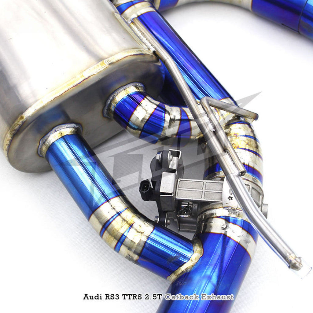 Titanium Valved Catback Exhaust System for Audi RS3 TTRS 2.5T