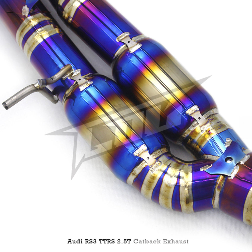 Titanium Valved Catback Exhaust System for Audi RS3 TTRS 2.5T