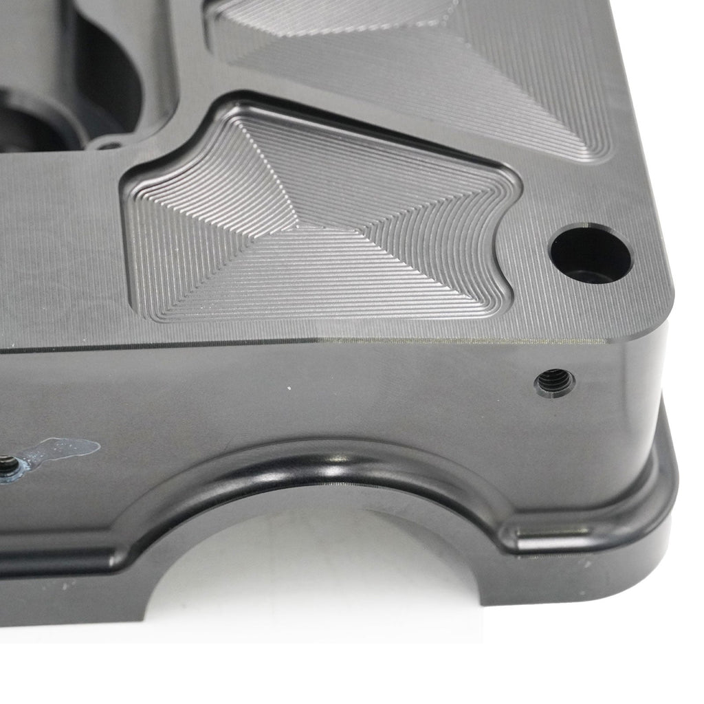 Billet B Series Vented Valve Cover Baffle B16 B18 AN10 For Honda Acura DOHC Vtec
