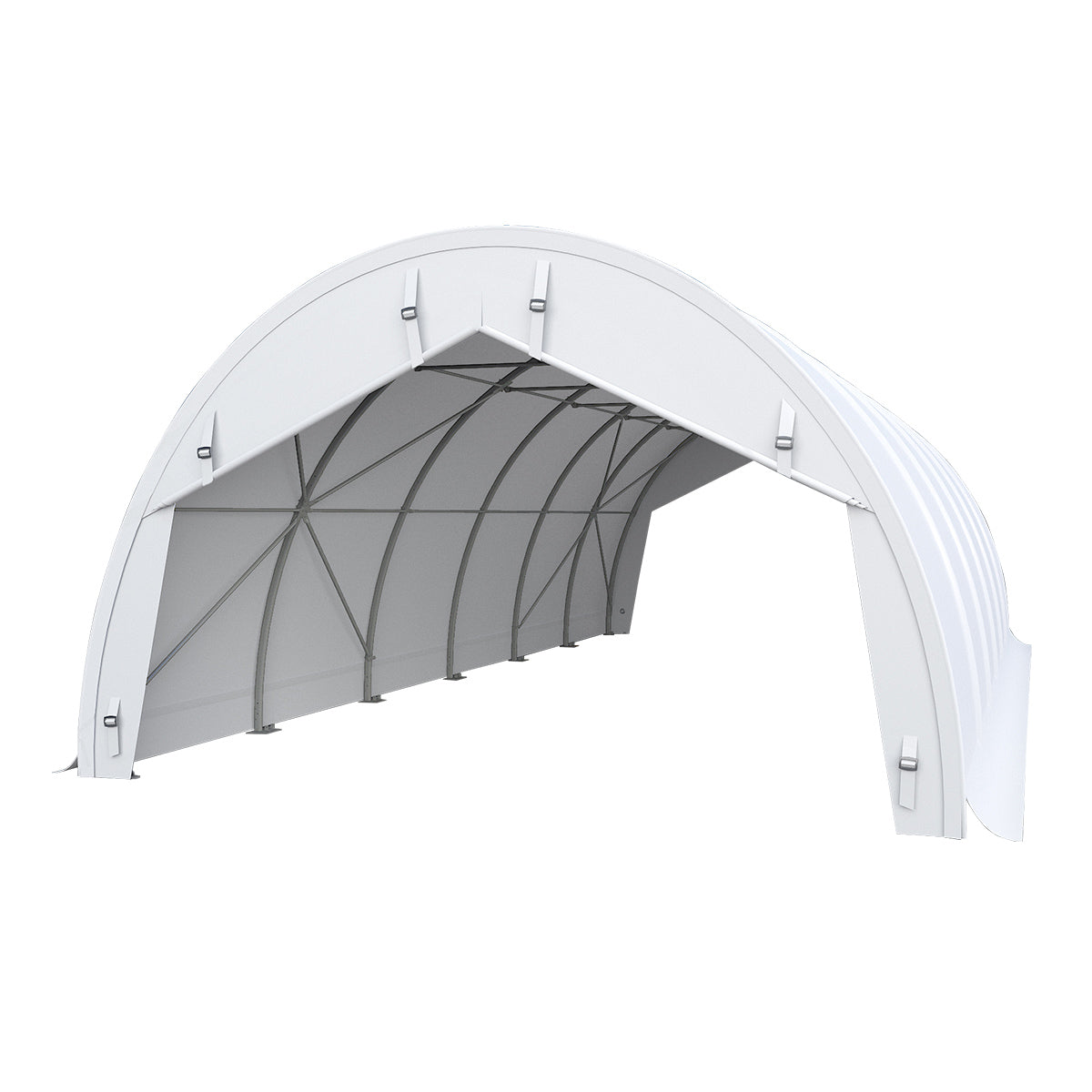 W20'xL30'xH12' Single Truss Storage Shelter, Reinforced Series