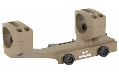 Warne Quick Detach Cantilever Mount |  30mm |  Fits AR Rifles |  Extended Skeletonized |  Dark Earth Finish