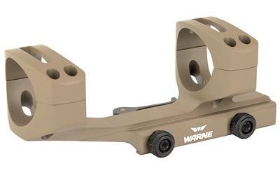 Warne Quick Detach Cantilever Mount |  34mm |  Fits AR Rifles |  Extended Skeletonized |  Dark Earth Finish