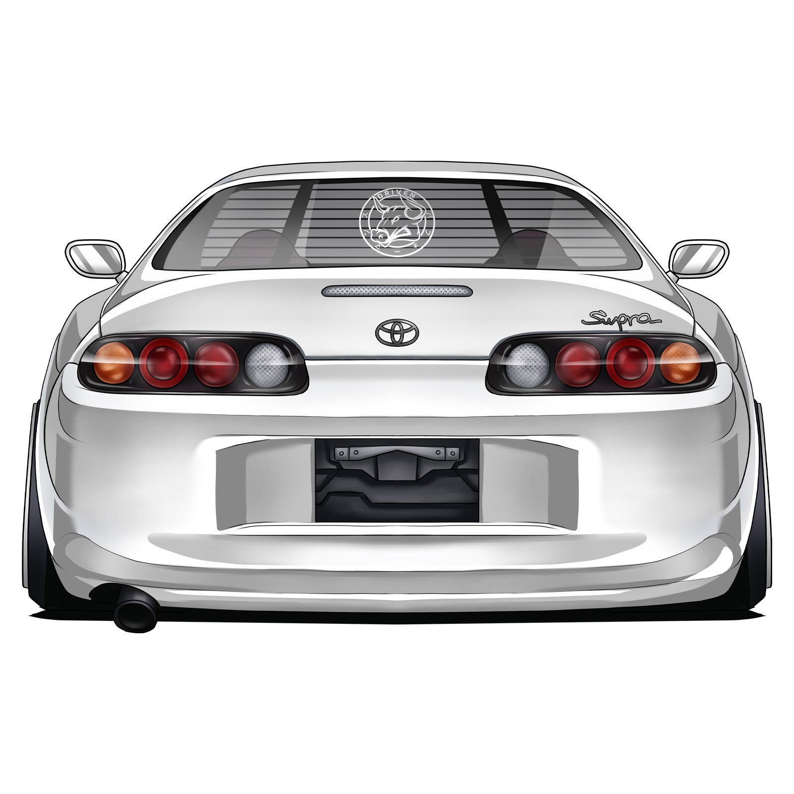Bull Boost Driven Vinyl Window Sticker - XL Slap
