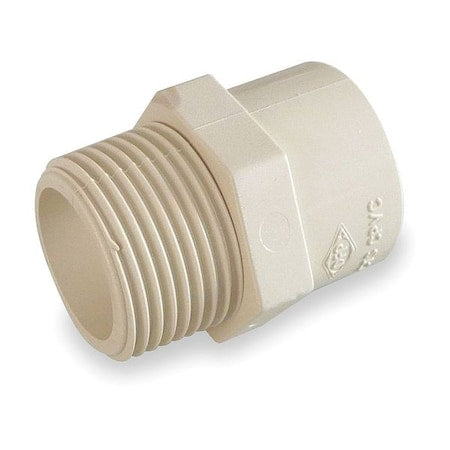 CPVC Adapter, Schedule SDR-11, 1-1/4" Pipe Size, MNPT x CTS Socket Hub