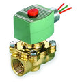 Solenoid Valve, 2-Way, 2-Position, Normally Closed, 3/4 in Pipe Size, 120V AC, High Flow, Brass