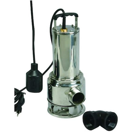 EffluentPump,20ft,11.7A,0.5hp,120VAC