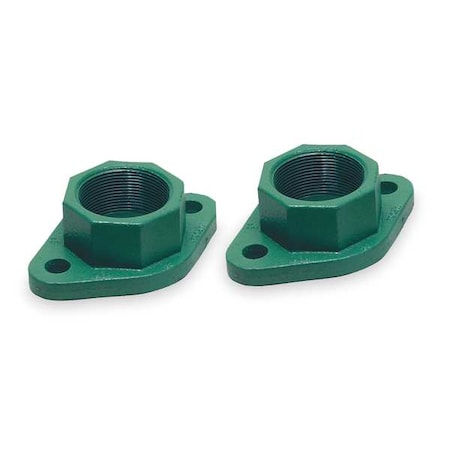 Flange,1 In Flanged, Cast Iron,PK2