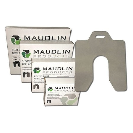 Slotted Shim A-2 x 2" x 0.001", Pk20