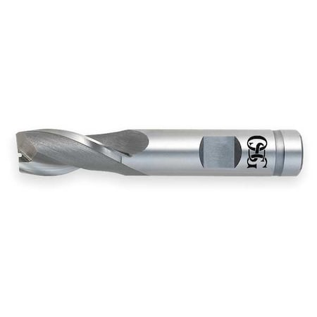 End Mill,Cobalt,5/8,2 FL,SGL Sq End,CC
