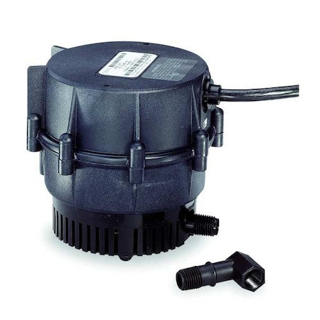 Submersible Pump, 1.1 A, 115 V, 1/150 hp, Single Phase, 10.2 ft Max Head, 1/4 in Intake and Disch