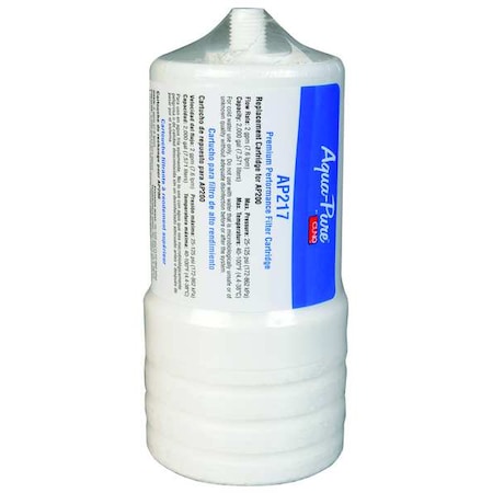 Quick Connect Filter, 2 gpm, 5 Micron, 6-5/8" H, 2 PK