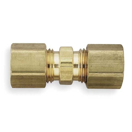 Union,Brass,Comp.1/2in,Comp.5/8in,PK10