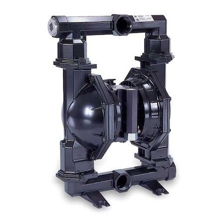 Double Diaphragm Pump, Aluminum, Air Operated, PTFE, 90 GPM