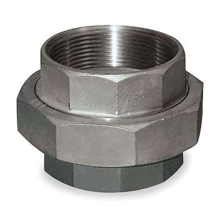 1/8 in FNPT Stainless Steel Threaded Union, Class 3000, 304 Material