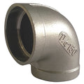 3 in 316 Stainless Steel Socket Weld 90° Elbow, Class 150, ASTM A351, ANSI B16.5