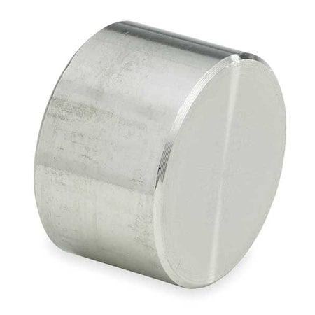 1/4 in Socket Weld Cap, 304 Stainless Steel, Class 3000, 11/16 in Length