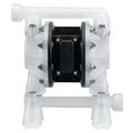 Double Diaphragm Pump, Polypropylene, Air Operated, Santoprene, 15 GPM