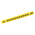 Circuit Breaker Lockout Rail, Yellow, Fiberglass Reinforced Nylon, 15 Max. No. of Padlocks