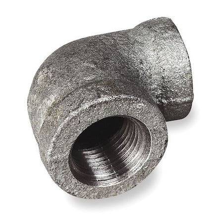 2-1/2" x 2" FNPT Galvanized 90 Deg. Reducing Elbow