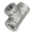 3" x 3" x 2-1/2" FNPT Galvanized Reducing Tee