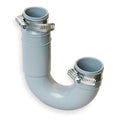 Flexible P-Trap,PVC,1 1/4" For Pipe Size