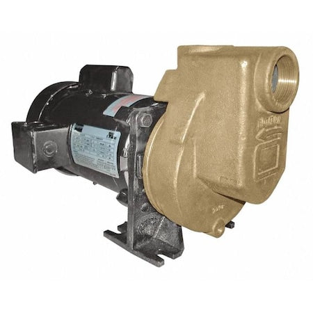Centrifugal Pump, 1/2 hp, 115/208 to 230V AC, 1 Phase, 50 ft Max Head