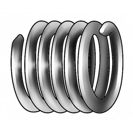 Tanged Helical Insert, Free-Running, M7-1.00 Thrd Sz, 18-8 Stainless Steel, 100 PK