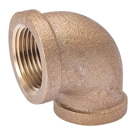 90 Degrees Elbow Red Brass 90 Degrees Reducing Elbow, 3/4 in Female NPT X 1/2 in Female NPT