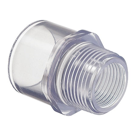 PVC Male Adapter, MNPT x Solvent, 1 in Pipe Size