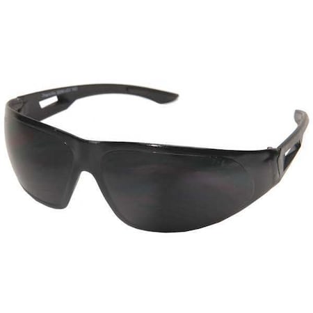 Dragon Fire, Safety Glasses, Anti-Fog & Anti-Scratch, G-15 Lens, Black Frame, Frameless